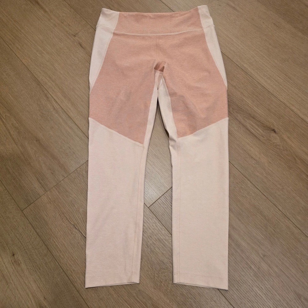 Outdoor Voices Pink Colorblock TechSweat 7/8 Leggings Womens Medium High Rise
